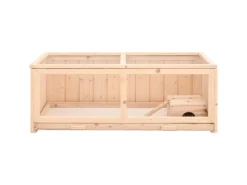 vidaXL Hamsterkäfig 104x52x38 cm Massivholz Tanne