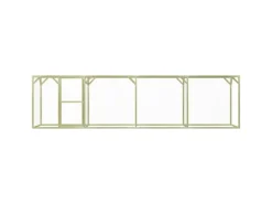 vidaXL Hühnerkäfig 1,5x6x1,5 m Imprägniertes Kiefernholz