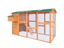 vidaXL Hühnerstall Holz 295x163x170 cm
