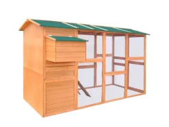 vidaXL Hühnerstall Holz 295x163x170 cm