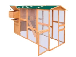 vidaXL Hühnerstall Holz 295x163x170 cm