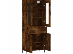 vidaXL Highboard Räuchereiche 69,5x34x180 cm Holzwerkstoff 3198534