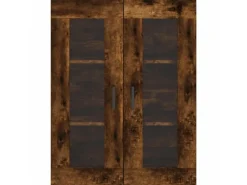 vidaXL Highboard Räuchereiche 69,5x34x180 cm Holzwerkstoff 3198534