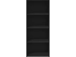 vidaXL Highboard Schwarz 50x41x124 cm Holzwerkstoff 846398