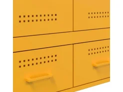 vidaXL Highboard Senfgelb 68x39x101,5 cm Stahl 843111