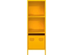 vidaXL Highboard Senfgelb 35x39x103,5 cm Stahl 851379