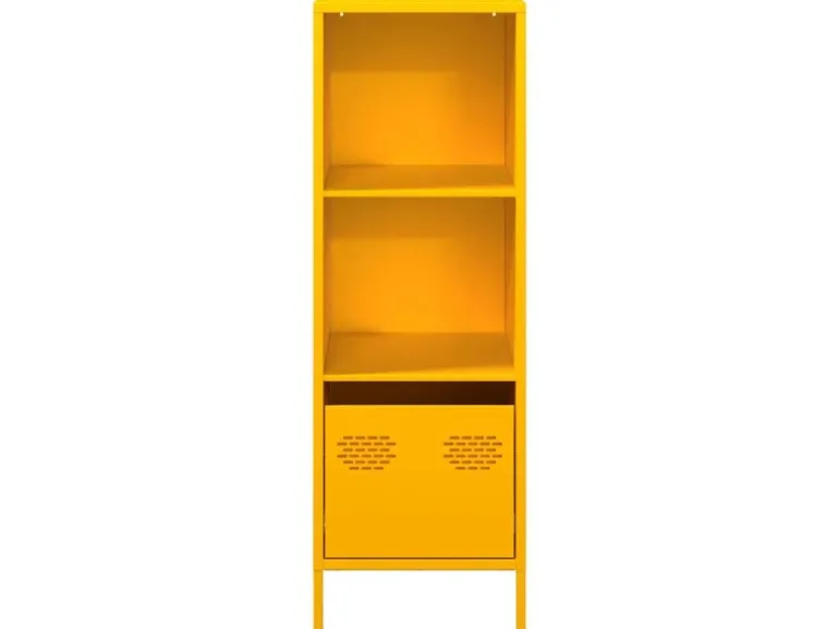 vidaXL Highboard Senfgelb 35x39x103,5 cm Stahl 851379