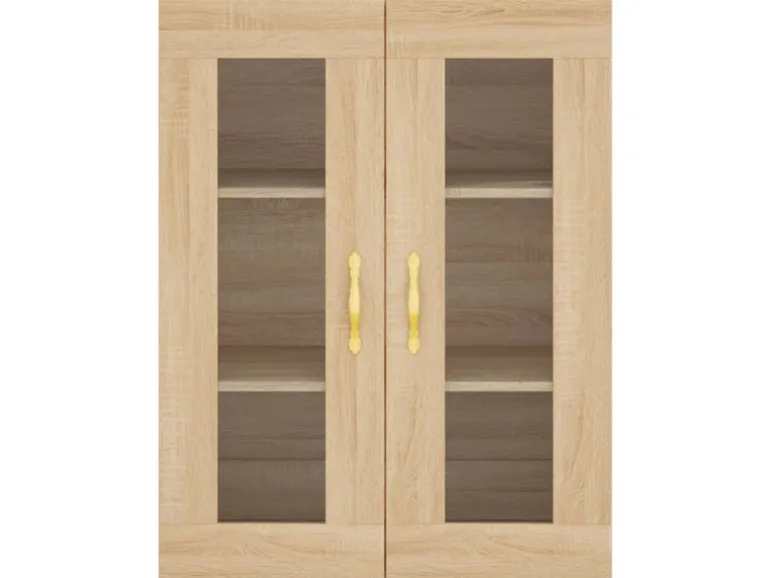 vidaXL Highboard Sonoma-Eiche 69,5x34x180 cm Holzwerkstoff 3198324