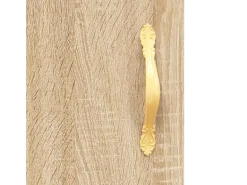 vidaXL Highboard Sonoma-Eiche 69,5x34x180 cm Holzwerkstoff 3198324