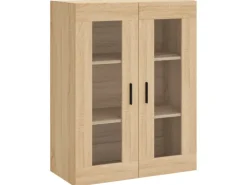 vidaXL Highboard Sonoma-Eiche 69,5x34x180 cm Holzwerkstoff 3198356