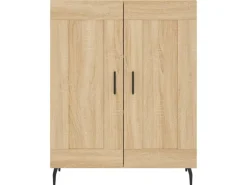 vidaXL Highboard Sonoma-Eiche 69,5x34x180 cm Holzwerkstoff 3198356
