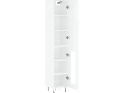 vidaXL Highboard Weiß 34,5x34x180 cm Holzwerkstoff 3199073