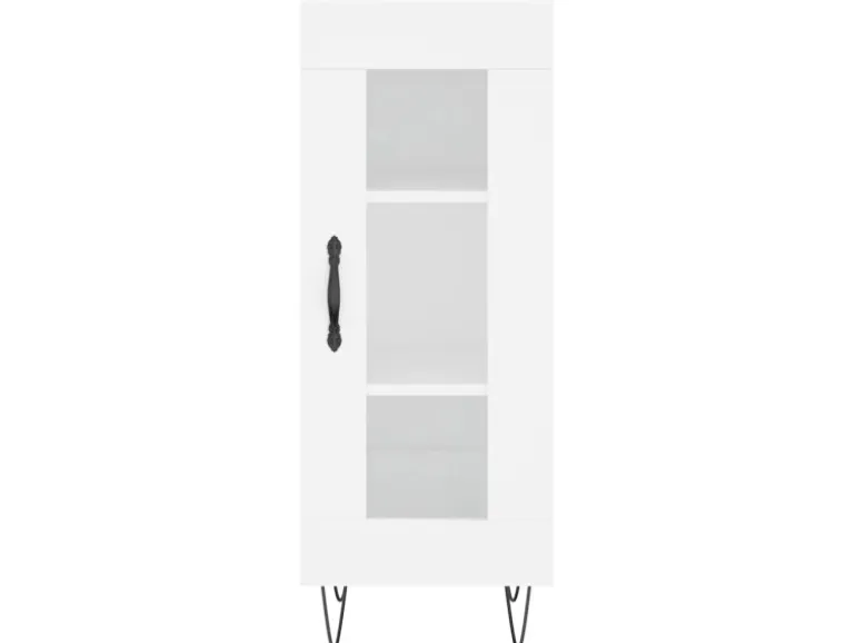 vidaXL Highboard Weiß 34,5x34x180 cm Holzwerkstoff 3199073