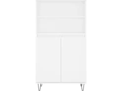 vidaXL Highboard Weiß 60x36x110 cm Holzwerkstoff 831484