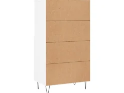 vidaXL Highboard Weiß 60x36x110 cm Holzwerkstoff 831484