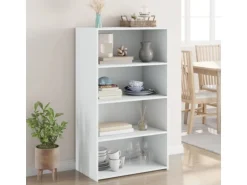 vidaXL Highboard Weiß 70x41x124 cm Holzwerkstoff 846404