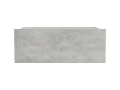 vidaXL Hängender Nachttisch Betongrau 40x30x15 cm Holzwerkstoff