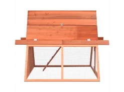 vidaXL Kaninchenstall 152x127x109,5 cm Massivholz Tanne