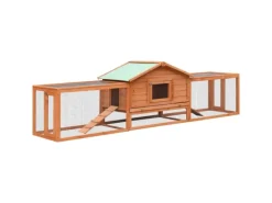 vidaXL Kaninchenstall 310x70x87 cm Kiefernholz & Tannenholz