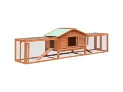 vidaXL Kaninchenstall 310x70x87 cm Kiefernholz & Tannenholz