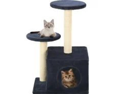 vidaXL Katzen-Kratzbaum Sisal 60 cm Dunkelblau