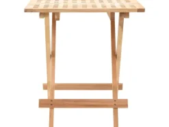 vidaXL Klappbarer Beistelltisch Walnussholz Massiv 50x50x49 cm