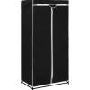 vidaXL Kleiderschrank Schwarz 75×50×160 cm