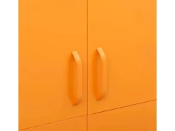 vidaXL Kleiderschrank Senfgelb 90x50x180 cm Stahl