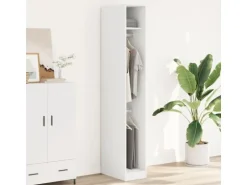 vidaXL Kleiderschrank Weiß 30x50x200 cm Holzwerkstoff 3307774