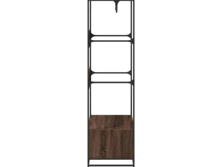 vidaXL Kleiderständer Braun Eichen-Optik 90x50x180 cm Holzwerkstoff 849298