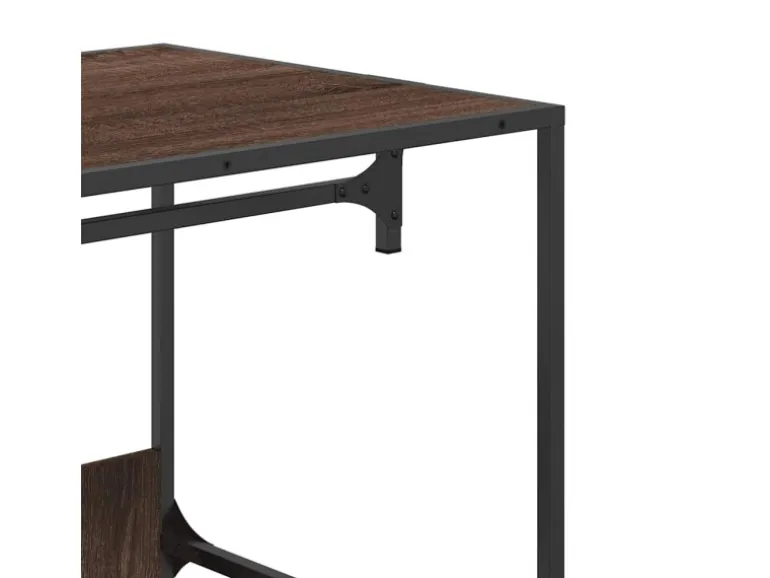 vidaXL Kleiderständer Braun Eichen-Optik 90x50x180 cm Holzwerkstoff 849298