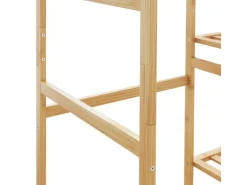 vidaXL Kleiderständer mit Ablagen 100x50x184,5 cm Bambus 4008920