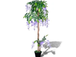 vidaXL Künstliche Glyzinie mit Topf 120 cm