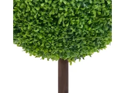 vidaXL Künstlicher Buchsbaum mit Topf Kugelform Grün 50 cm