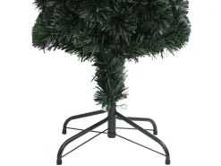 vidaXL Künstlicher Weihnachtsbaum Schlank mit Ständer 120 cm Glasfaser