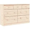 vidaXL Kommode ALTA 112x35x73 cm Massivholz Kiefer
