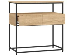 vidaXL Konsolentisch Sonoma-Eiche 75x40x75 cm Holzwerkstoff