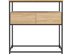 vidaXL Konsolentisch Sonoma-Eiche 75x40x75 cm Holzwerkstoff