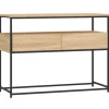 vidaXL Konsolentisch Sonoma-Eiche 100x40x75 cm Holzwerkstoff