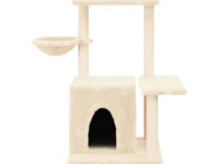 vidaXL Kratzbaum mit Sisal-KratzSäulen Creme 83 cm Modell 3