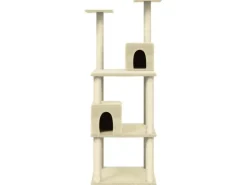vidaXL Kratzbaum mit Sisal-KratzSäulen Creme 141 cm Modell 1
