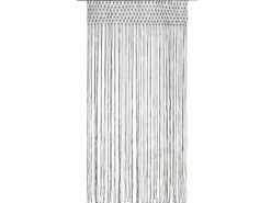 vidaXL Makramee Vorhang Anthrazit 140x240 cm Baumwolle Modell 2