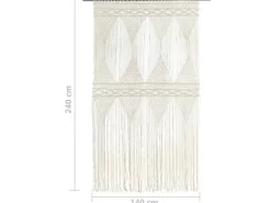 vidaXL Makramee Vorhang 140x240 cm Baumwolle Modell 3