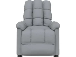 vidaXL Massagesessel Hellgrau Stoff Modell 37