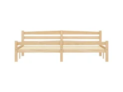 vidaXL Massivholzbett Kiefer 200x200 cm649481