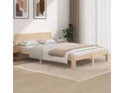 vidaXL Massivholzbett Kiefer 140x200 cm1137029