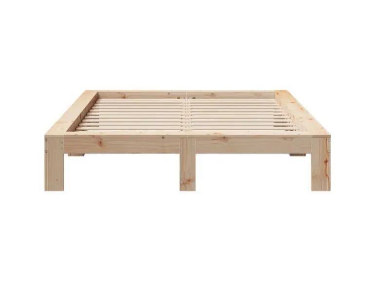 vidaXL Massivholzbett ohne Matratze 140x200 cm Kiefernholz 3308738