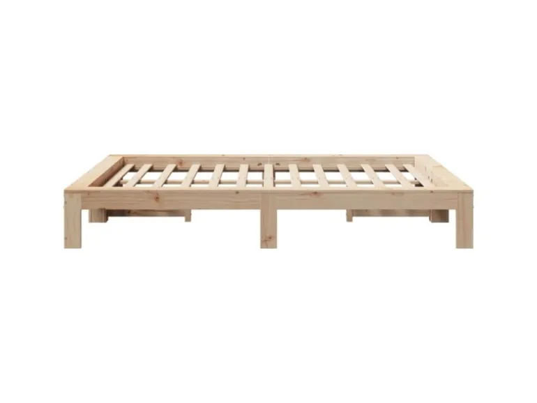 vidaXL Massivholzbett ohne Matratze 140x200 cm Kiefernholz 3308738