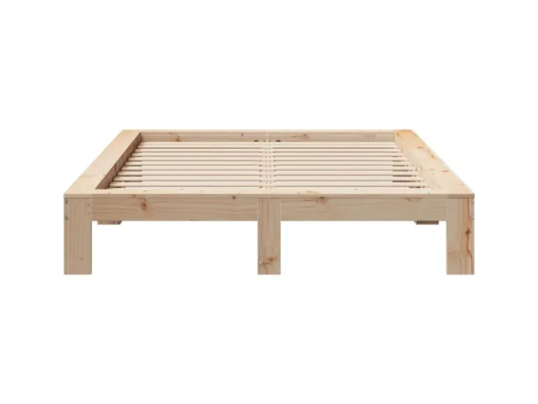 vidaXL Massivholzbett ohne Matratze 140x200 cm Kiefernholz 3308738