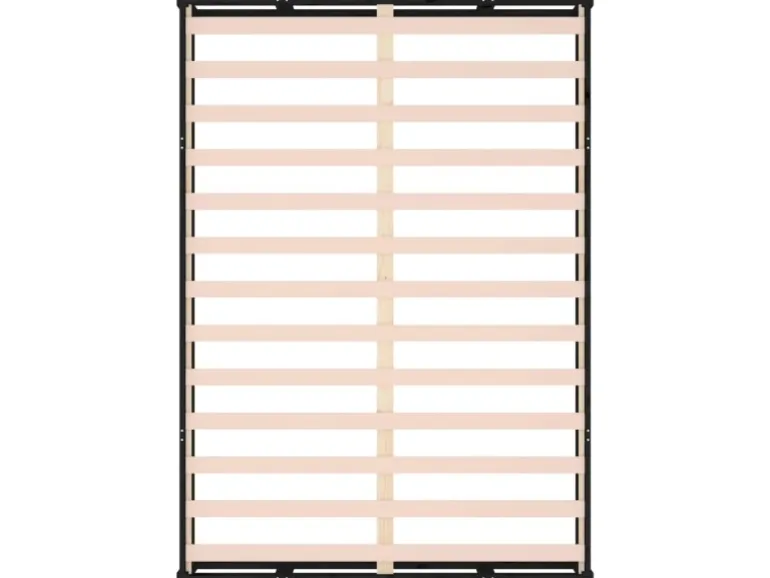vidaXL Massivholzbett Schwarz 180x200 cm 820815